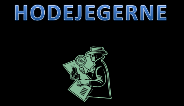 Hodejegerne - detektiv med forstørrelsesglass.