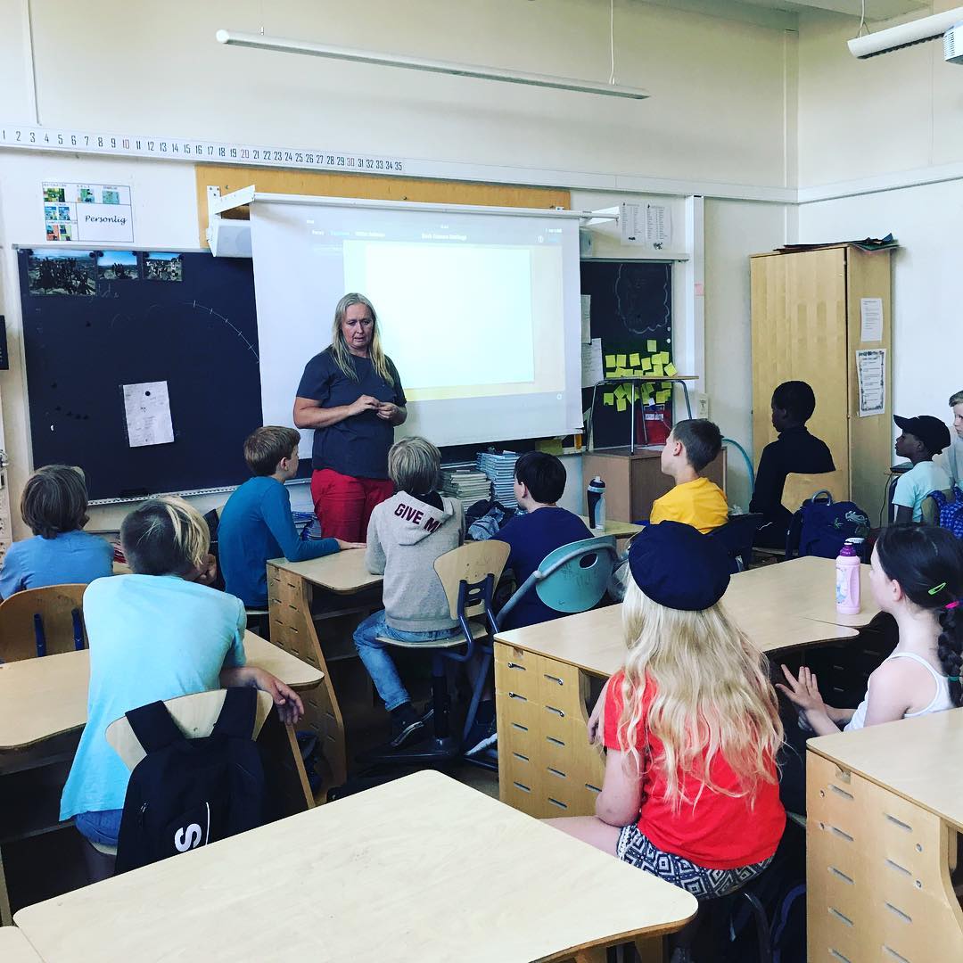 Animasjonsgruppa fikk i dag besøk av en ekte animatør