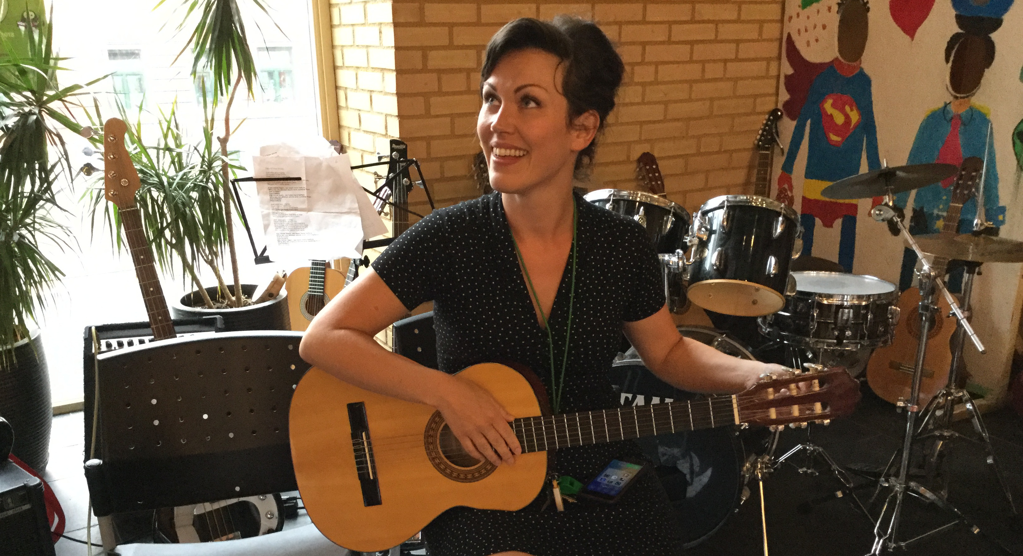 Elvy øver til konserten