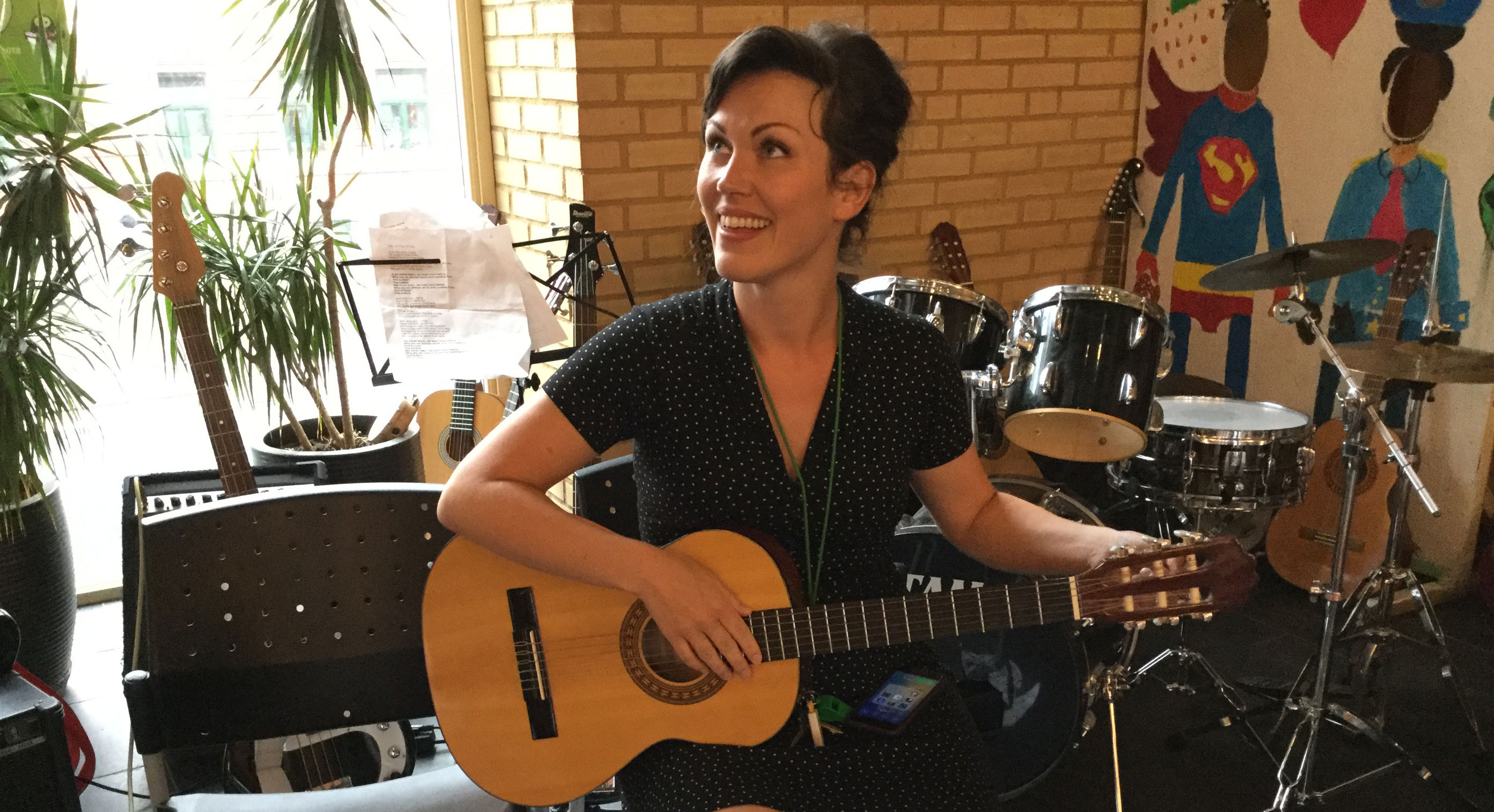 Elvy øver til konserten