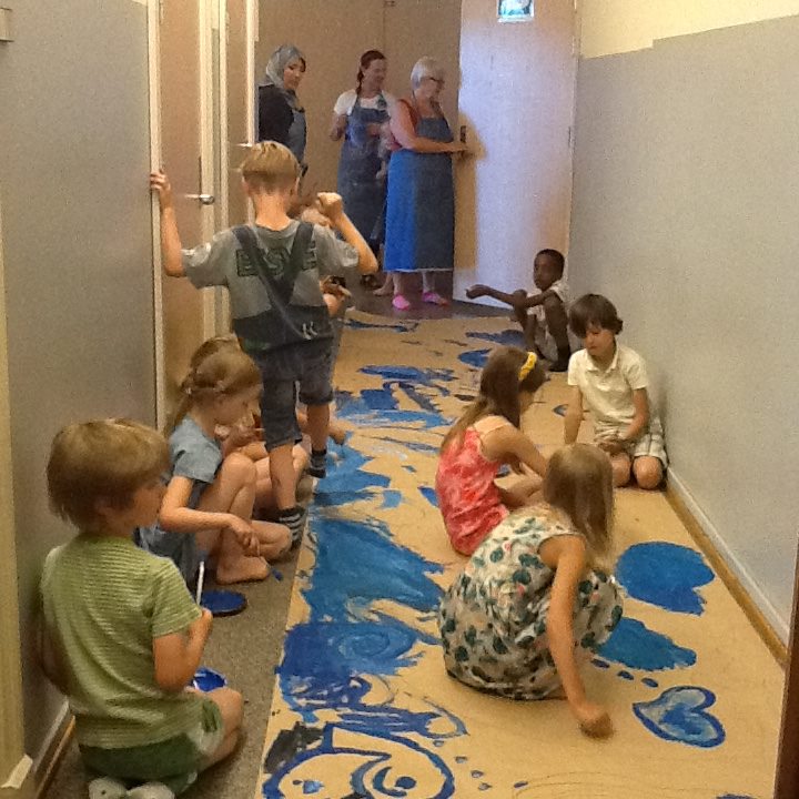 Tegne og male i aksjon